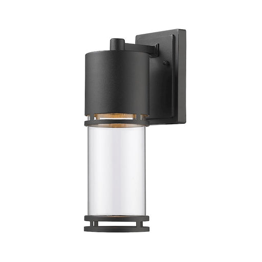 Z-Lite Luminata Outdoor LED Wall Light 6.5x4.5x13.75", Black, Clear - 553M-BK-LED