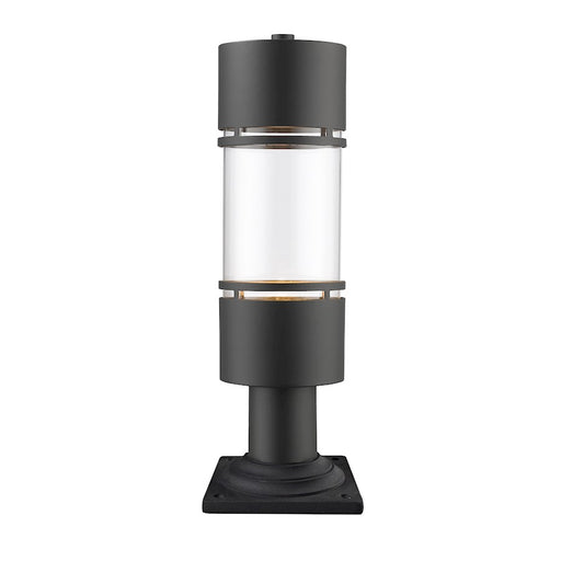 Z-Lite Luminata Outdoor LED Post Mt, 6x6x19.63", Bronze, Clear - 553PHB-533PM-ORBZ-LE