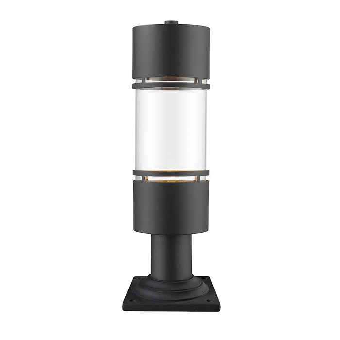 Z-Lite Luminata Outdoor LED Post Mt, 6x6x19.63", Bronze, Clear - 553PHB-533PM-ORBZ-LE