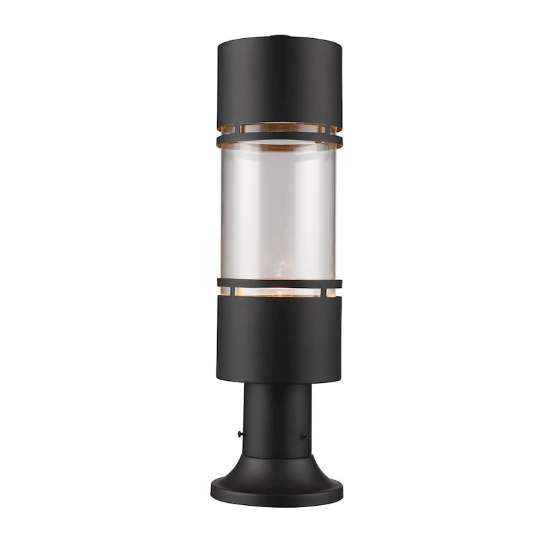 Z-Lite Luminata Outdoor LED Post Mount, Bronze, Clear - 553PHB-553PM-ORBZ-LE