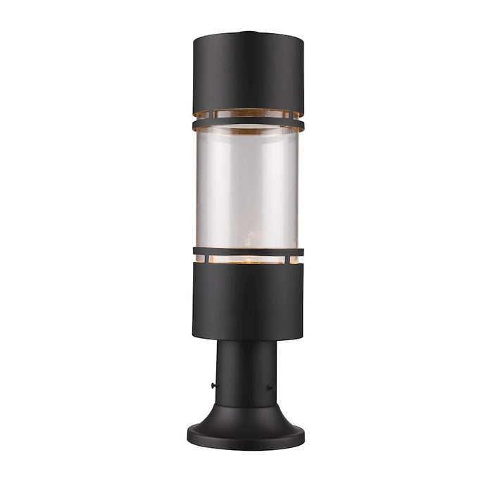 Z-Lite Luminata Outdoor LED Post Mount, Bronze, Clear - 553PHB-553PM-ORBZ-LE