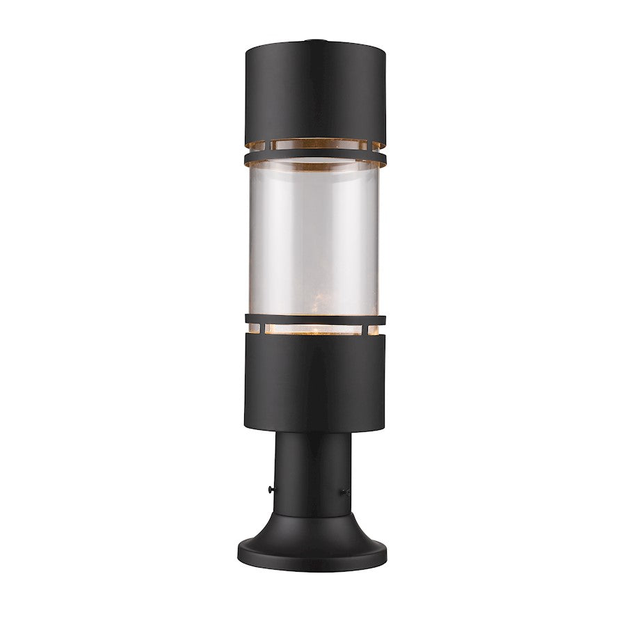 Z-Lite Luminata Outdoor LED Post Mount, Bronze, Clear - 553PHB-553PM-ORBZ-LE
