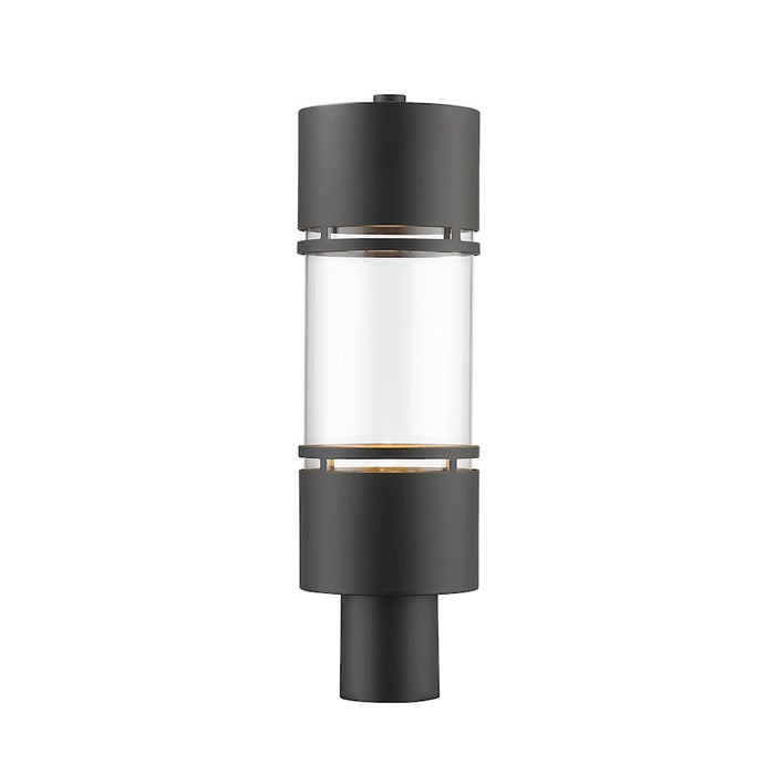 Z-Lite Luminata Outdr LED Post Mt, 5.88x5.88x19.63", Bronze, Clear - 553PHB-ORBZ-LED