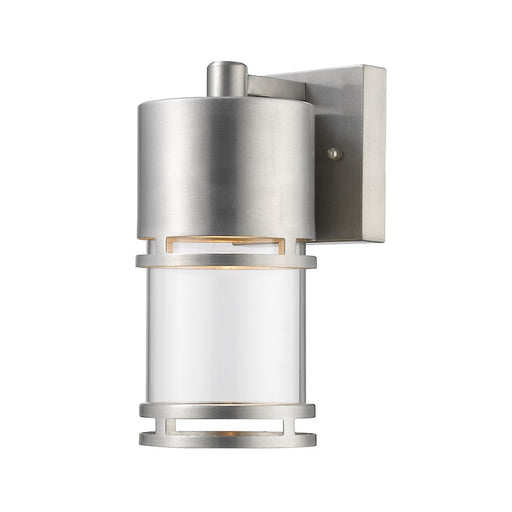 Z-Lite Luminata Outdr LED Wall Light 5.5x4.38x8.88", Aluminum, Clear - 553S-BA-LED
