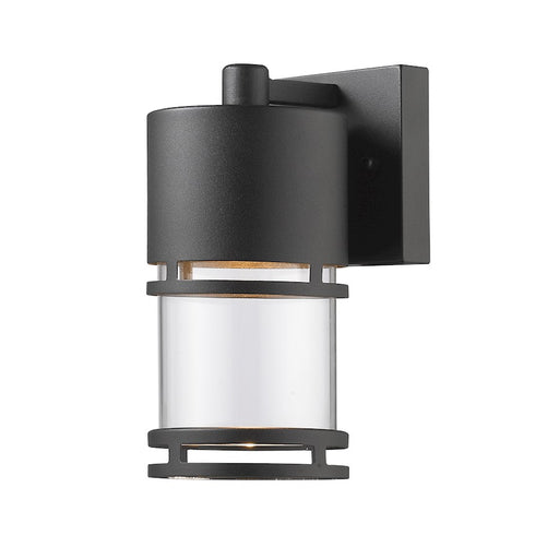 Z-Lite Luminata Outdoor LED Wall Light 5.5x4.38x8.88", Black, Clear - 553S-BK-LED