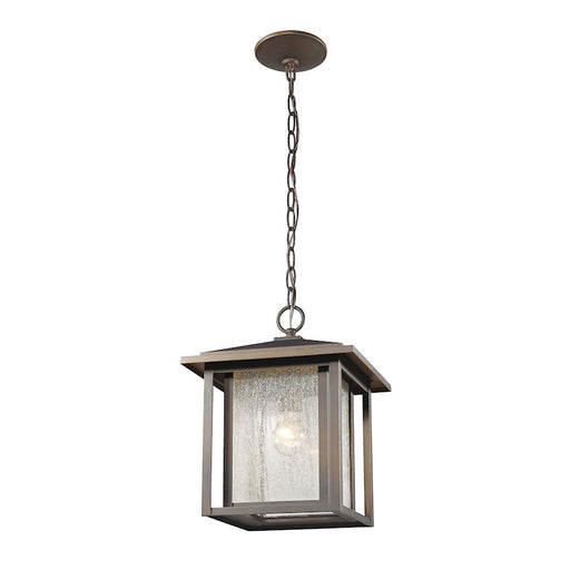 Z-Lite Aspen 1 Light Outdoor, 11x14.13", Oil Bronze, Clear Seedy - 554CHB-ORB