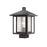 Z-Lite Aspen 1 Light 9" Outdoor Post Mount Fixture, Bronze - 554PHMS-ORB