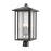 Z-Lite Aspen 3 Light 22" Outdoor Post Mount Fixture, Black - 554PHXLR-BK