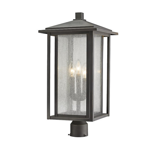 Z-Lite Aspen 3 Light 22" Outdoor Post Mount Fixture, Bronze - 554PHXLR-ORB