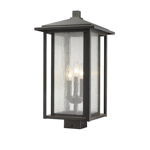 Z-Lite Aspen 3 Light 21" Outdoor Post Mount Fixture, Bronze - 554PHXLS-ORB