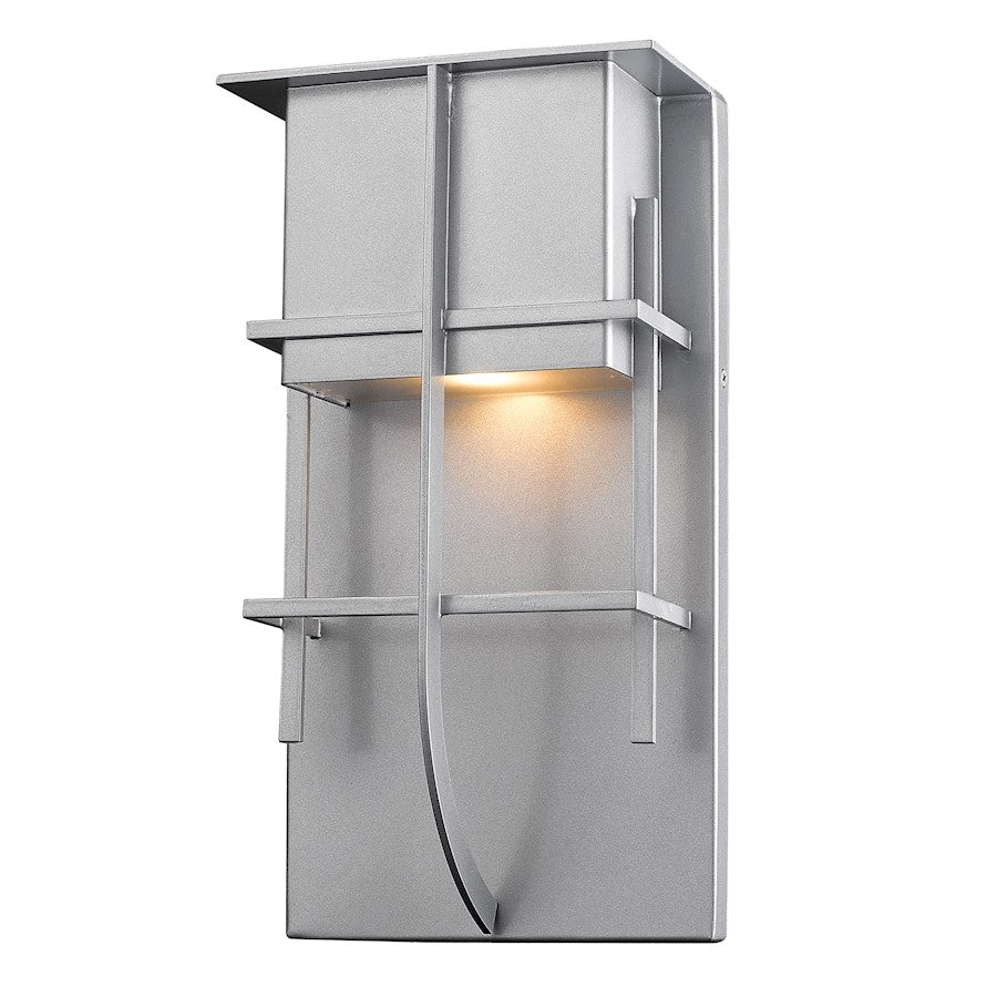 Z-Lite Stillwater 1 Light Outdoor, 5.25x10x19", Silver - 558B-SL-LED