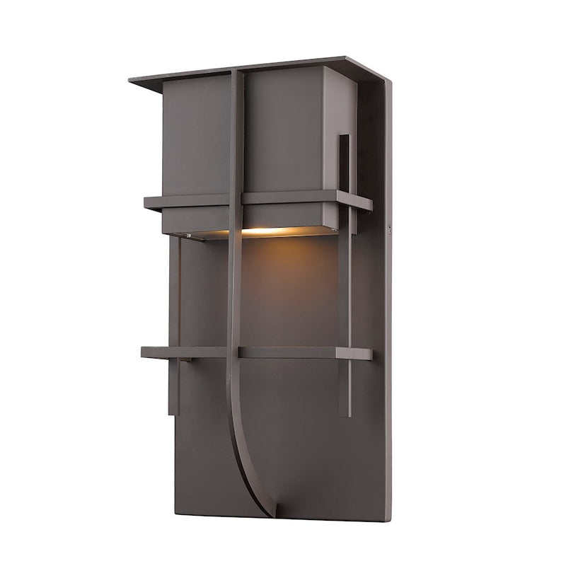 Z-Lite Stillwater 1 Light Outdoor, 4x7.88x14.75", Deep Bronze - 558M-DBZ-LED