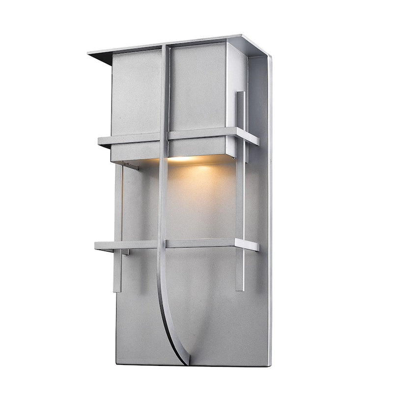 Z-Lite Stillwater 1 Light Outdoor, 4x7.88x14.75", Silver - 558M-SL-LED