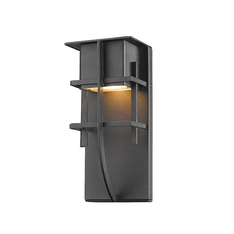 Z-Lite Stillwater 1 Light Outdoor, 3.88x4.75x10.75", Black - 558S-BK-LED