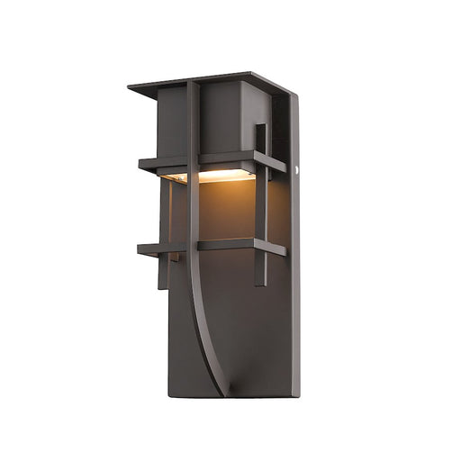 Z-Lite Stillwater 1 Light Outdoor, 3.88x4.75x10.75", Deep Bronze - 558S-DBZ-LED