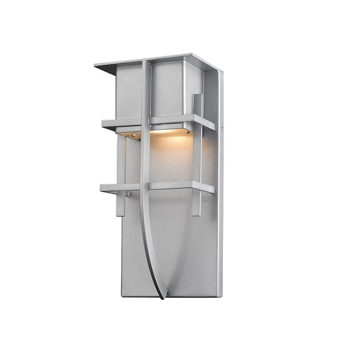 Z-Lite Stillwater 1 Light Outdoor, 3.88x4.75x10.75", Silver - 558S-SL-LED