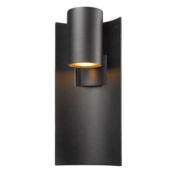 Z-Lite Amador 1 Light Outdoor, 5.88x9x19", Black - 559B-BK-LED