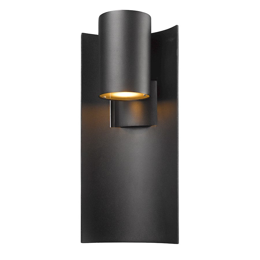 Z-Lite Amador 1 Light Outdoor, 5.88x9x19", Black - 559B-BK-LED