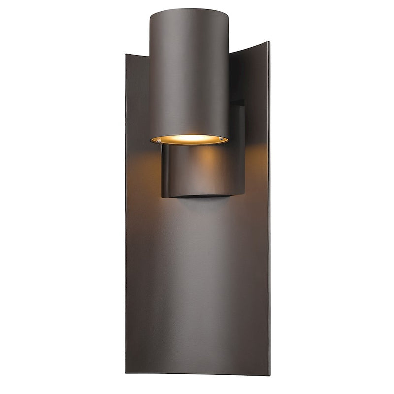 Z-Lite Amador 1 Light Outdoor, 5.88x9x19", Deep Bronze - 559B-DBZ-LED