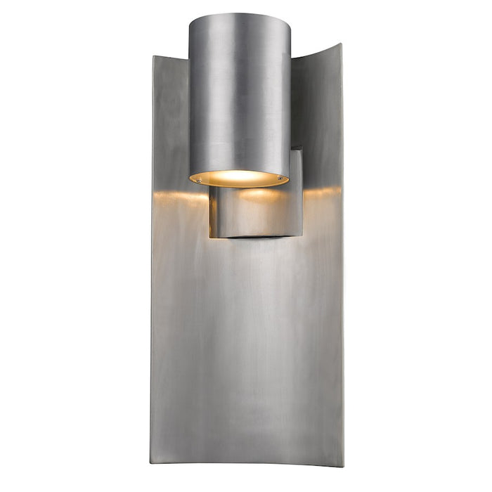 Z-Lite Amador 1 Light Outdoor, 5.88x9x19", Silver - 559B-SL-LED