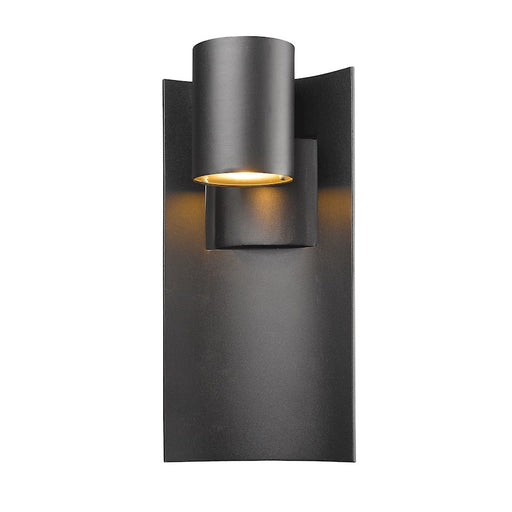 Z-Lite Amador 1 Light Outdoor, 5.13x7x14.75", Black - 559M-BK-LED