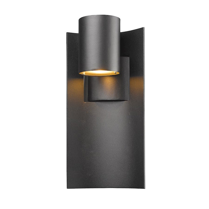 Z-Lite Amador 1 Light Outdoor, 5.13x7x14.75", Black - 559M-BK-LED
