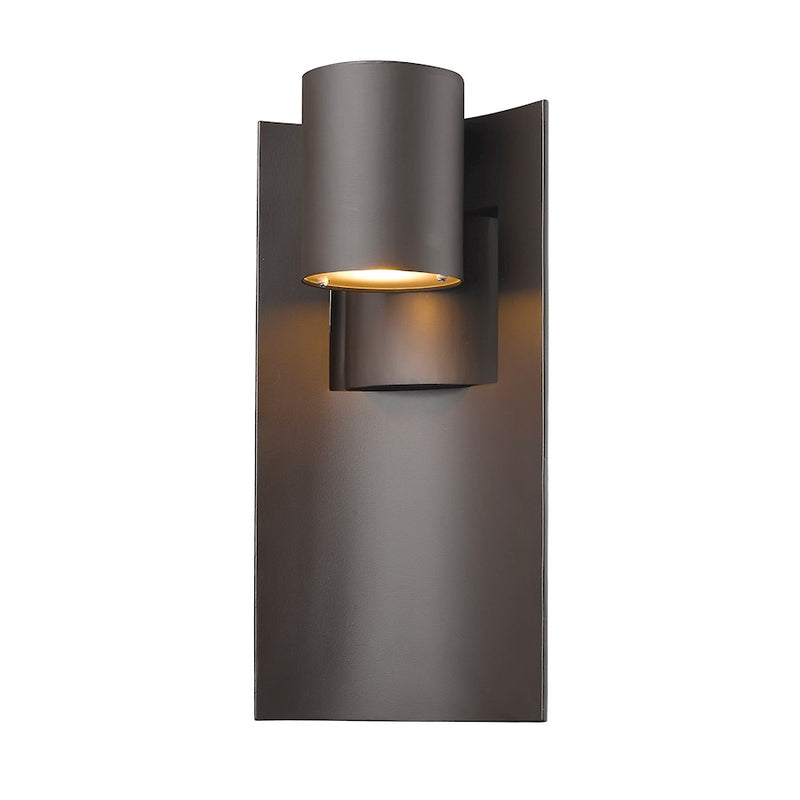 Z-Lite Amador 1 Light Outdoor, 5.13x7x14.75", Deep Bronze - 559M-DBZ-LED