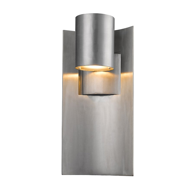 Z-Lite Amador 1 Light Outdoor, 5.13x7x14.75", Silver - 559M-SL-LED