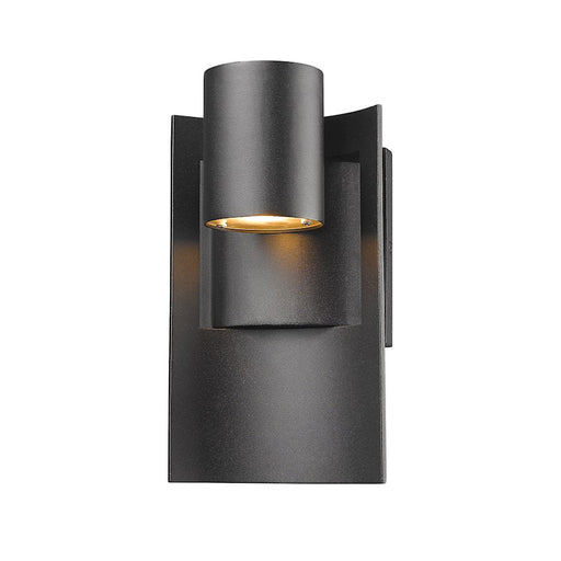 Z-Lite Amador 1 Light Outdoor, 4.38x5.13x9.63", Black - 559S-BK-LED