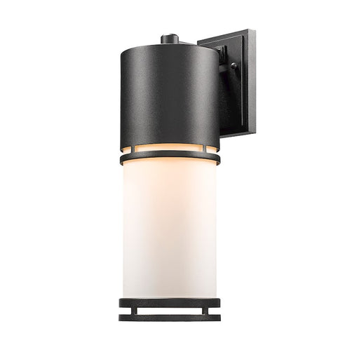 Z-Lite Luminata Outdoor LED Wall Light 8.25x5.88x17.63", Black, Opal - 560B-BK-LED