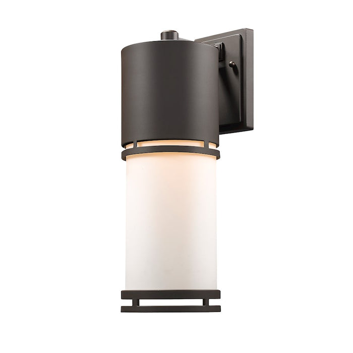 Z-Lite Luminata Outdr LED Wall Light 8.25x5.88x17.63", Bronze, Opal - 560B-DBZ-LED