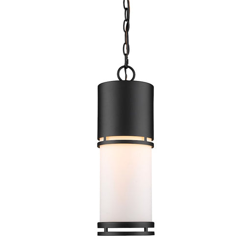 Z-Lite Luminata Outdoor LED Chain Hung Light, Black, Matte Opal - 560CHB-BK-LED