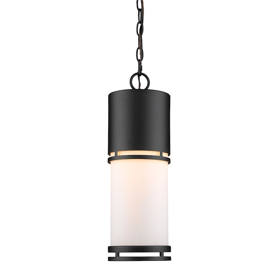 Z-Lite Luminata Outdoor LED Chain Hung Light, Black, Matte Opal - 560CHB-BK-LED
