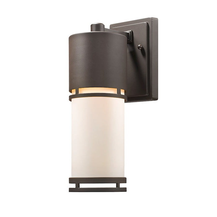 Z-Lite Luminata Outdr LED Wall Light 6.5x4.5x13.75", Deep Bronze, Opal - 560M-DBZ-LED