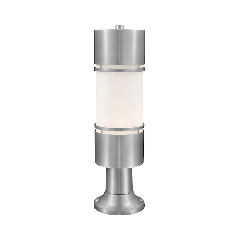 Z-Lite Luminata Outdr LED Post Mnt w/Pier Mt, Alum, Opal - 560PHB-553PM-BA-LED