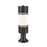 Z-Lite Luminata Outdr LED Post Mnt with Pier Mt, Black, Opal - 560PHB-553PM-BK-LED