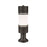 Z-Lite Luminata Outdr LED Post Mnt w/Pier Mt, Bronze, Opal - 560PHB-553PM-DBZ-LED