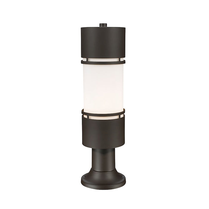Z-Lite Luminata Outdr LED Post Mnt w/Pier Mt, Bronze, Opal - 560PHB-553PM-DBZ-LED