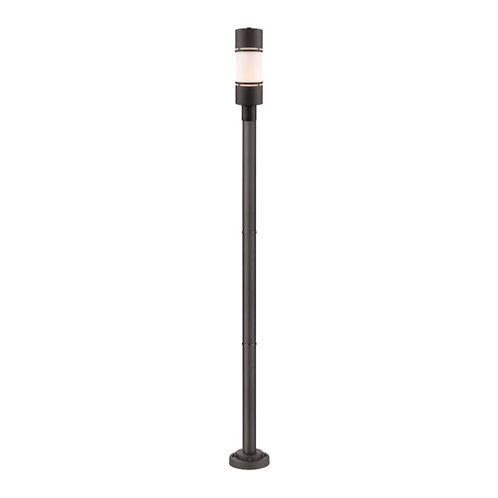 Z-Lite Luminata 1 Light Post Mounted Fixture, Deep Bronze - 560PHB-567P-DBZ-LED