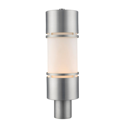 Z-Lite Luminata Outdoor LED Post Mount, Brushed Aluminum, Opal - 560PHB-BA-LED