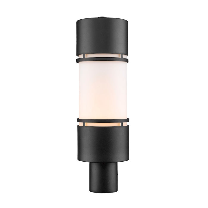 Z-Lite Luminata Outdoor LED Post Mount Light, Black, Matte Opal - 560PHB-BK-LED