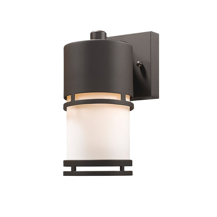 Z-Lite Luminata Outdr LED Wall Light 5.5x4.38x8.88", Deep Bronze, Opal - 560S-DBZ-LED
