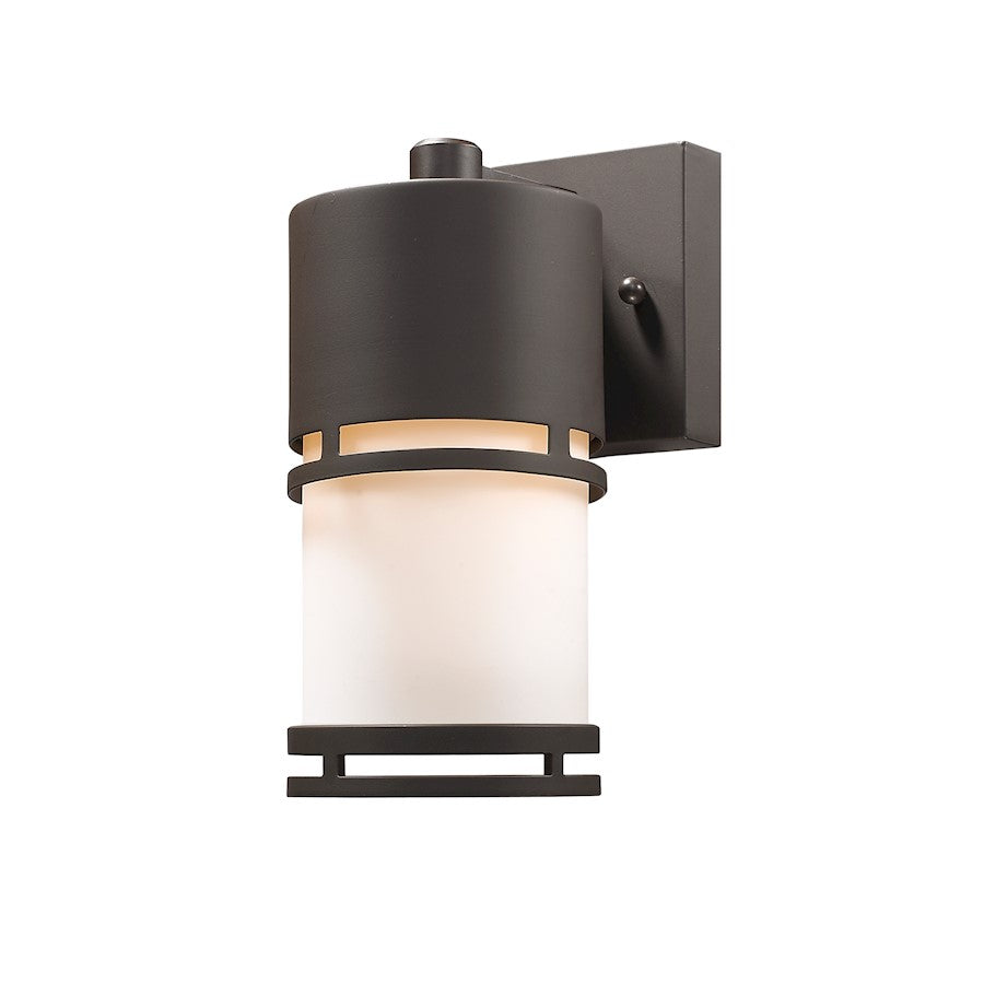 Z-Lite Luminata Outdr LED Wall Light 5.5x4.38x8.88", Deep Bronze, Opal - 560S-DBZ-LED