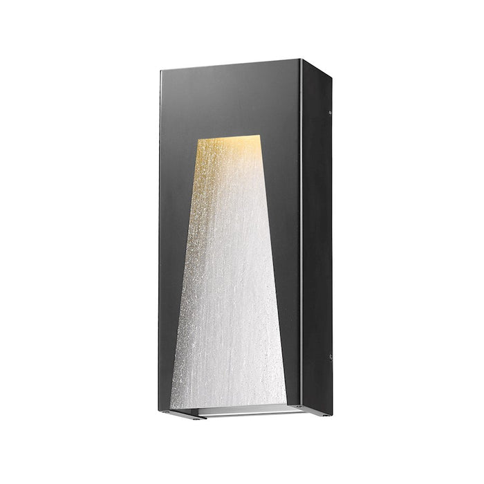 Z-Lite Millenial 1 Light Outdr Wall, 3.63x8x18, Black Silver, Clear - 561B-BK-SL-SDY-LED