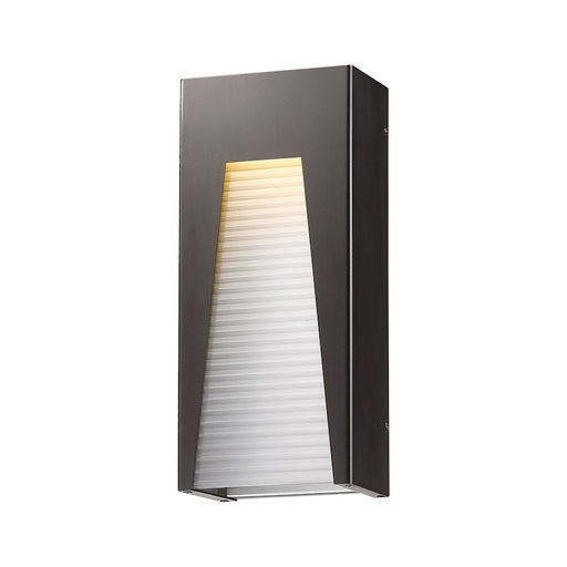 Z-Lite Millenial 1 Light Outdr Wall, 3.63x8x18, Bronze Slv, Frst - 561B-DBZ-SL-FRB-LED