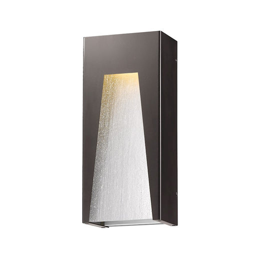 Z-Lite Millenial 1 Light Outdr Wall, 3.63x8x18, Bronze Slvr, Clear - 561B-DBZ-SL-SDY-LED