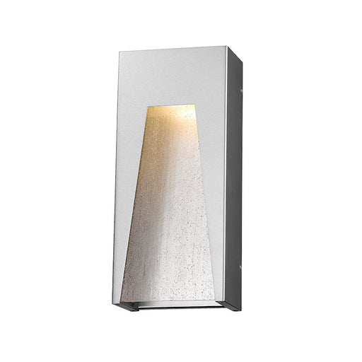 Z-Lite Millenial 1 Light Outdr Wall, 3.63x8x18, Slvr, Clear Seed - 561B-SL-SL-SDY-LED