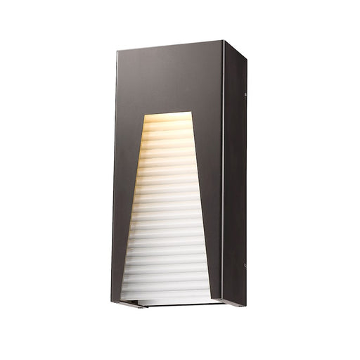 Z-Lite Millenial 1 Light Outdr Wall, 13.25, Bronze Slvr, Frost - 561M-DBZ-SL-FRB-LED