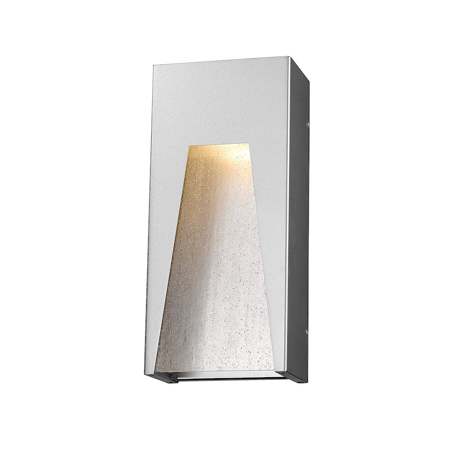 Z-Lite Millenial 1 Light Outdr Wall Light 13.25", Slvr, Clear Seed - 561M-SL-SL-SDY-LED