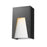 Z-Lite Millenial 1 Light Outdr Wall Light 10", Black Silver, Frost - 561S-BK-SL-FRB-LED